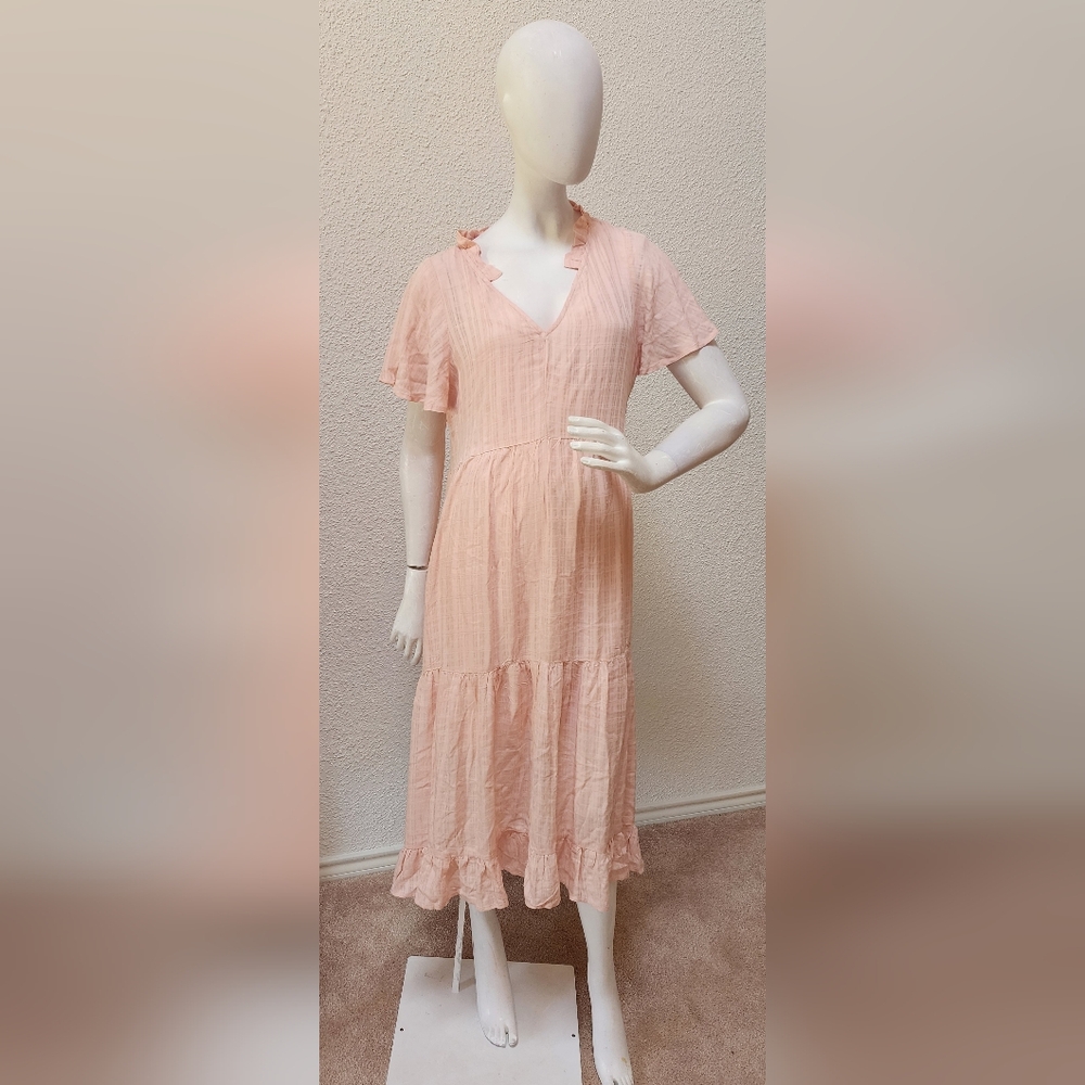 Wonderly Soft Pink Midi Dress Size XL